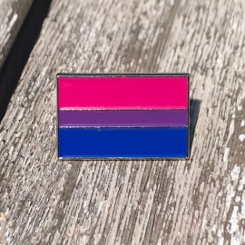 Gift For Bisexual Pride Lapel Pin Badge Pink Purple Blue Flag