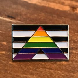 Gift For Gay Pride Lapel Pin Badge Ally LGBTQ Rainbow Flag