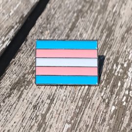 Gift For Transgender Pride Lapel Pin Badge Pink Blue White Flag