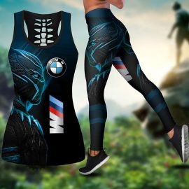 Gift Ideas BMW Hollow Tank Top and Leggings Set MH89