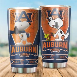 Gift Ideas Auburn Tigers Tumbler Snoopy NCAA