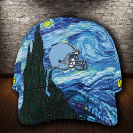 Gifts For Valentine CBW 3D Cap Van Gogh NFL Custom Name