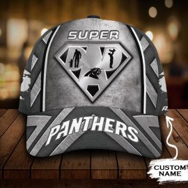 Gifts For Valentine Carolina Panthers 3D Cap NFL Superan Dad Custom Name