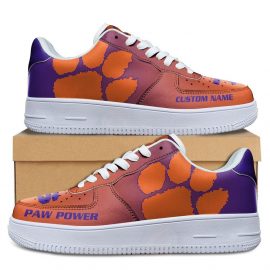Clemson Tigers NCAA Personalized Air Force 1 AF1 Sneakers
