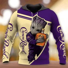 Crown Royal Groot All Over Printed Custom 3D Hoodie N98