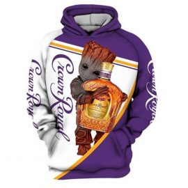 Crown Royal Groot Whisky All Over Printed Custom 3D Hoodie N98
