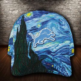 Gifts For Valentine DL 3D Cap Van Gogh NFL Custom Name