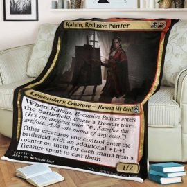 Gift Ideas Game MTG Kalain Reclusive Painter Custom Soft Blanket