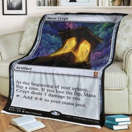 Gift Ideas Game MTG Mana Crypt Soft Blanket