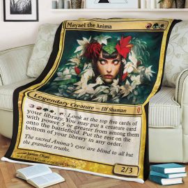 Gift Ideas Game MTG Mayael The Anima Soft Blanket