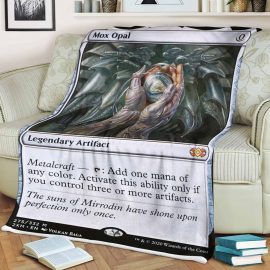 Gift Ideas Game MTG Mox Opal Blanket