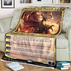 Gift Ideas Game MTG Nicol Bolas God Pharaoh Blanket