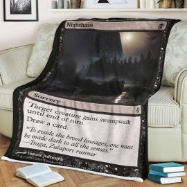 Gift Ideas Game MTG Nighthaze Sherpa Blanket