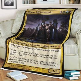Gift Ideas Game MTG Oloro Ageless Ascetic Soft Blanket