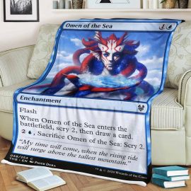 Gift Ideas Game MTG Omen Of The Sea Blanket