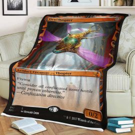 Gift Ideas Game MTG Ornathopter Sherpa Blanket