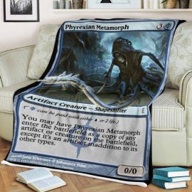 Gift Ideas Game MTG Phyrexian Metamorph Soft Blanket