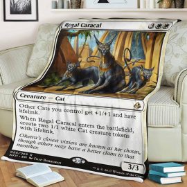 Gift Ideas Game MTG Regal Caracal Blanket