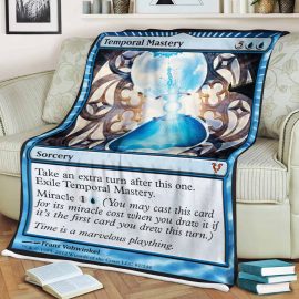 Gift Ideas Game MTG Temporal Mastery Fleece Quilt Blanket