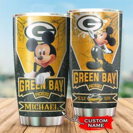 Green Bay Packers Tumbler Mickey Mouse NFL Custom Name
