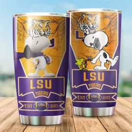 Gift Ideas LSU Tigers Tumbler Snoopy NCAA