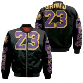 Lakers 23 Lebron James Bomber Jacket