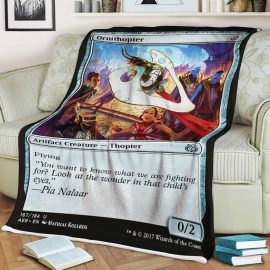 Gift Ideas MTG Ornathopter Sherpa Blanket