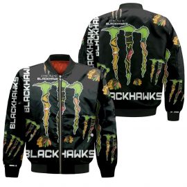 Monster Energy Logo For Lovers Boston Red Sox Bomber Jacket