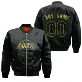 Personalized Lakers 00 Golden Edition Bomber Jacket
