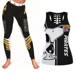 Pittsburgh Pirates Snoopy Lover 3D Tanktop Legging Set
