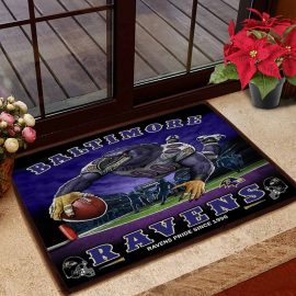 Baltimore Ravens Pride Mascot Football Stadium Entrance Doormat
