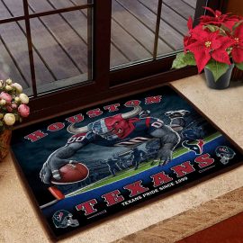 Houston Texans Pride Mascot Football Stadium Entrance Doormat