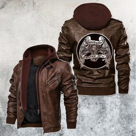 Legend Never Die Leather Jacket With Removable Hood