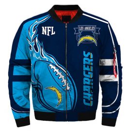 Los Angeles Chargers Bomber Jacket Fashion Mens Winter Coat