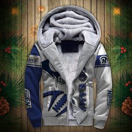 Gift Ideas Los Angeles Rams Fleece Hoodie 3D Graphic Balls