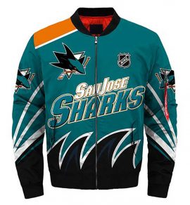San Jose Sharks Bomber Jacket Style 1 Winter Coat