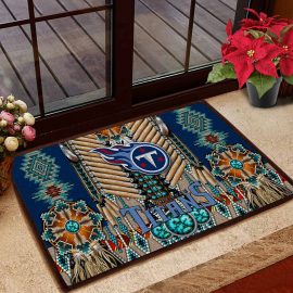Tennessee Titans Logo Native American Fabric Entrance Doormat