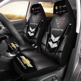Limited Edition Chevrolet Corvette Car Seat Cover ( Set Of 2 ) Ver 10 Dc