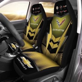 Limited Edition Chevrolet Corvette Car Seat Cover ( Set Of 2 ) Ver 12 Dc