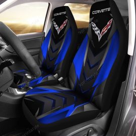 Limited Edition Chevrolet Corvette Car Seat Cover ( Set Of 2 ) Ver 13 Dc