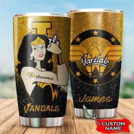 Idaho Vandals Wonder Woman Custom Name Tumbler