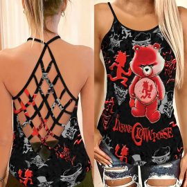 Gift For Wife Gift For Her Insane Clown Posse Sugar Bear Criss Cross Tanktop