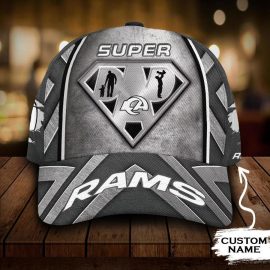 Los Angeles Rams 3D Cap NFL Superman Dad Custom Name