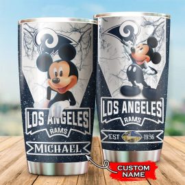 Los Angeles Rams Tumbler Mickey Mouse Nfl 11 Custom Name