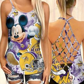 Mickey Minnesota Vikings Criss Cross 06