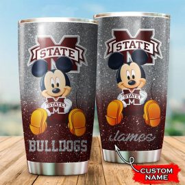 Mississippi State Bulldogs Mickey Custom Name Tumbler
