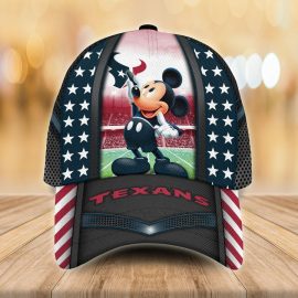 NFL Houston Texans Mickey Mouse 3D Cap