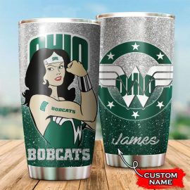 Ohio Bobcats Wonder Woman Custom Name Tumbler