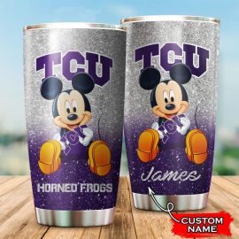 Tcu Horned Frogs Mickey Custom Name Tumbler