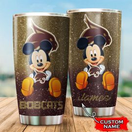 Texas State Bobcats Mickey Custom Name Tumbler